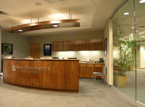 VSAS Orthopaedics Cedar Crest Suite Fit-out Physical therapy reception
