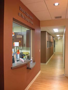 Vision Specialists of the Lehigh Valley Office Renovation Check-in window