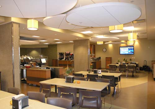 St. Luke's Hospital Dietary & Patient Admission Testing Fit-outs Cafeteria dining area