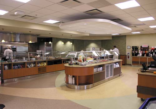 St. Luke's Hospital Dietary & Patient Admission Testing Fit-outs Cafeteria serving area
