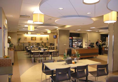 St. Luke's Hospital Dietary & Patient Admission Testing Fit-outs Cafeteria dining area