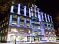 Three City Center Night view of Hamilton street facade