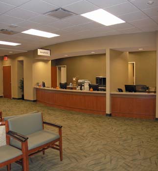 St. Luke's Hospital  Medical Office Building Registration desk